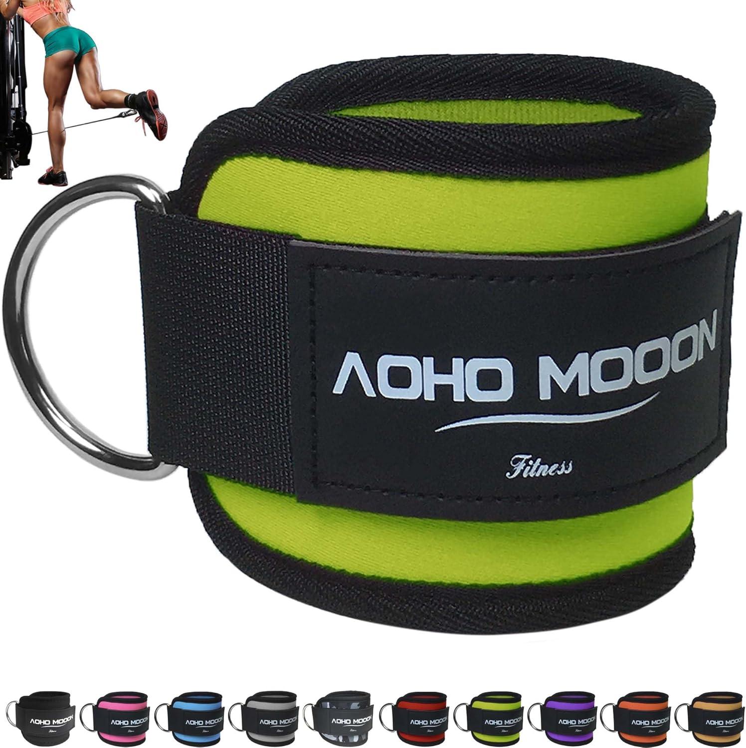 imageComfortable Adjustable Ankle Straps for Cable Machines Women Gym Workout Leg Strap Glute Cuff Ankle Cuffs for Glute Workouts Foot Straps for Kickback One Size Fit AllGreen