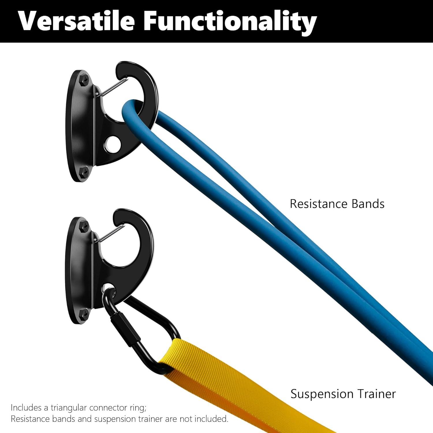 imageFITKIT 3Pack Resistance Band Wall Anchor Set No Weld Wall Mount for Exercise Bands ampamp Suspension Straps Compact Strength Training Kit for Home Gym Workouts ampamp Physical Therapy