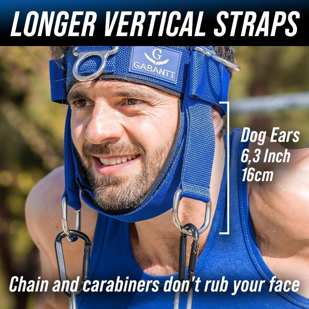 imageG Gabantt Neck Exerciser and Neck Trainer Adjustable Neck Harness Weight Lifting 4 Way Neck Training Head Harness for Neck Exercises and Neck Muscle Builder Neck Strengthener Workout Equipment