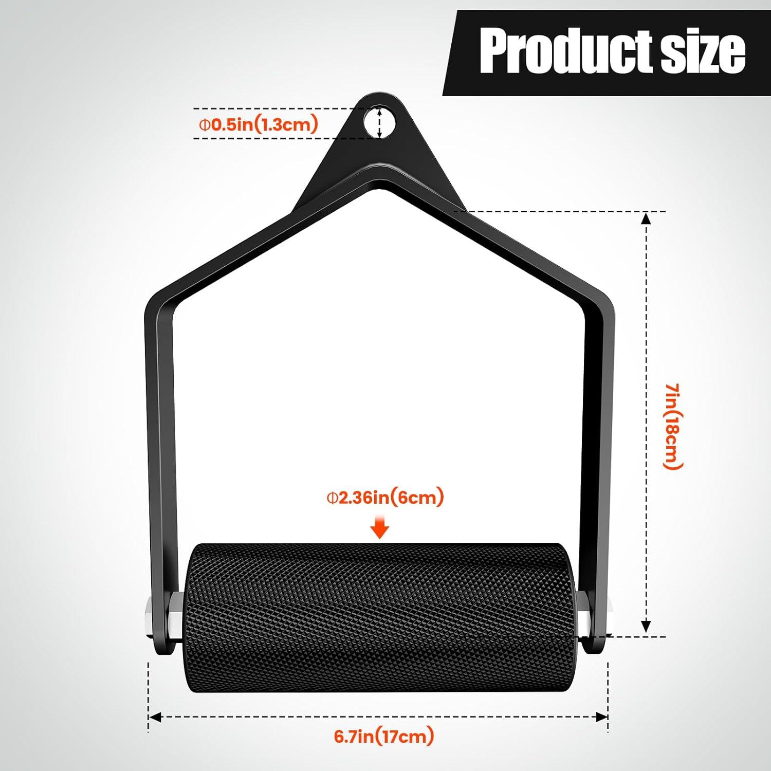 imagePull Down Attachments for Gym Grip 236 in Arm Wrestling Exercise D Handle Cable Attachment Single Arm Lifting Deadlift Handle Grip for Wrist Forearm and Grip Strength