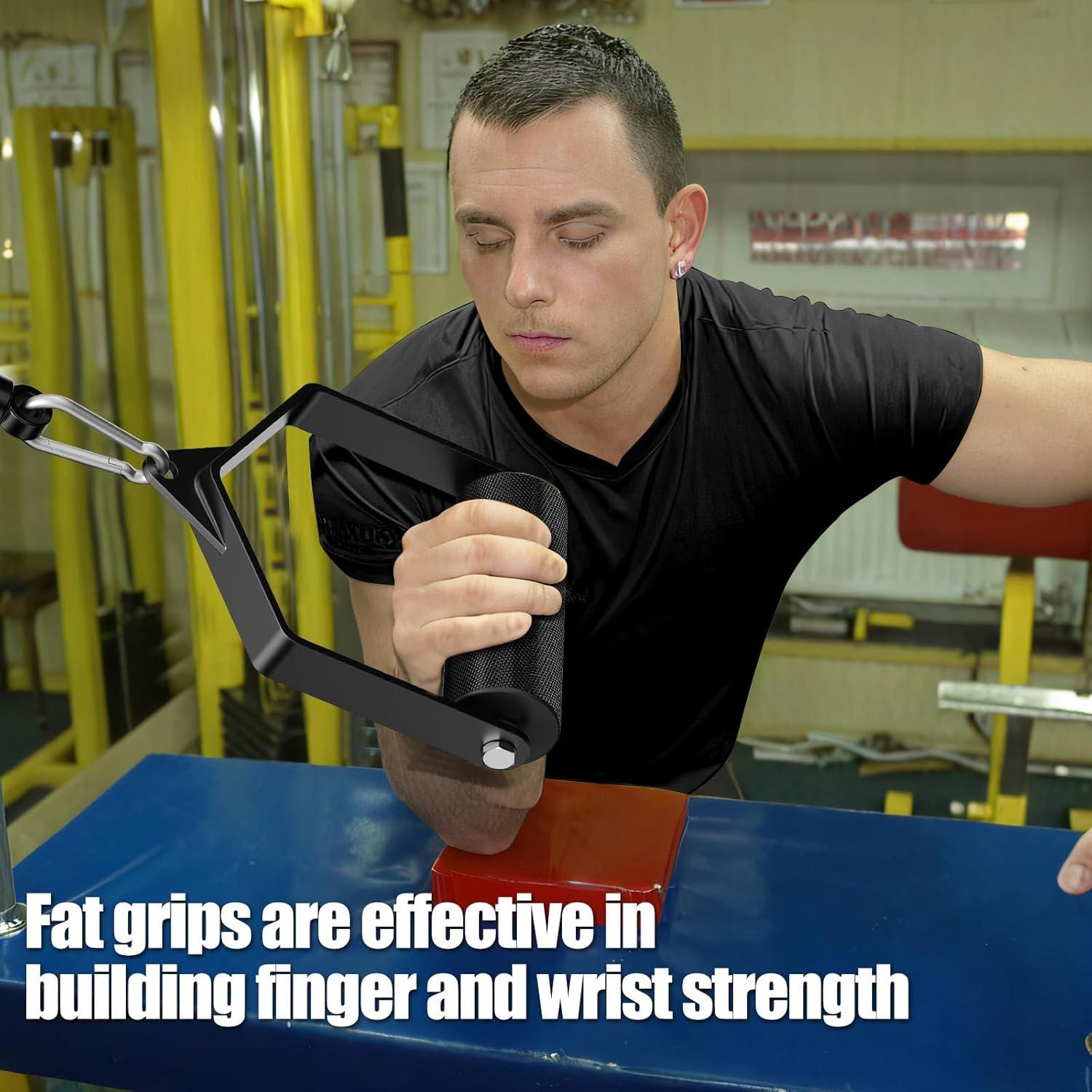 imagePull Down Attachments for Gym Grip 236 in Arm Wrestling Exercise D Handle Cable Attachment Single Arm Lifting Deadlift Handle Grip for Wrist Forearm and Grip Strength