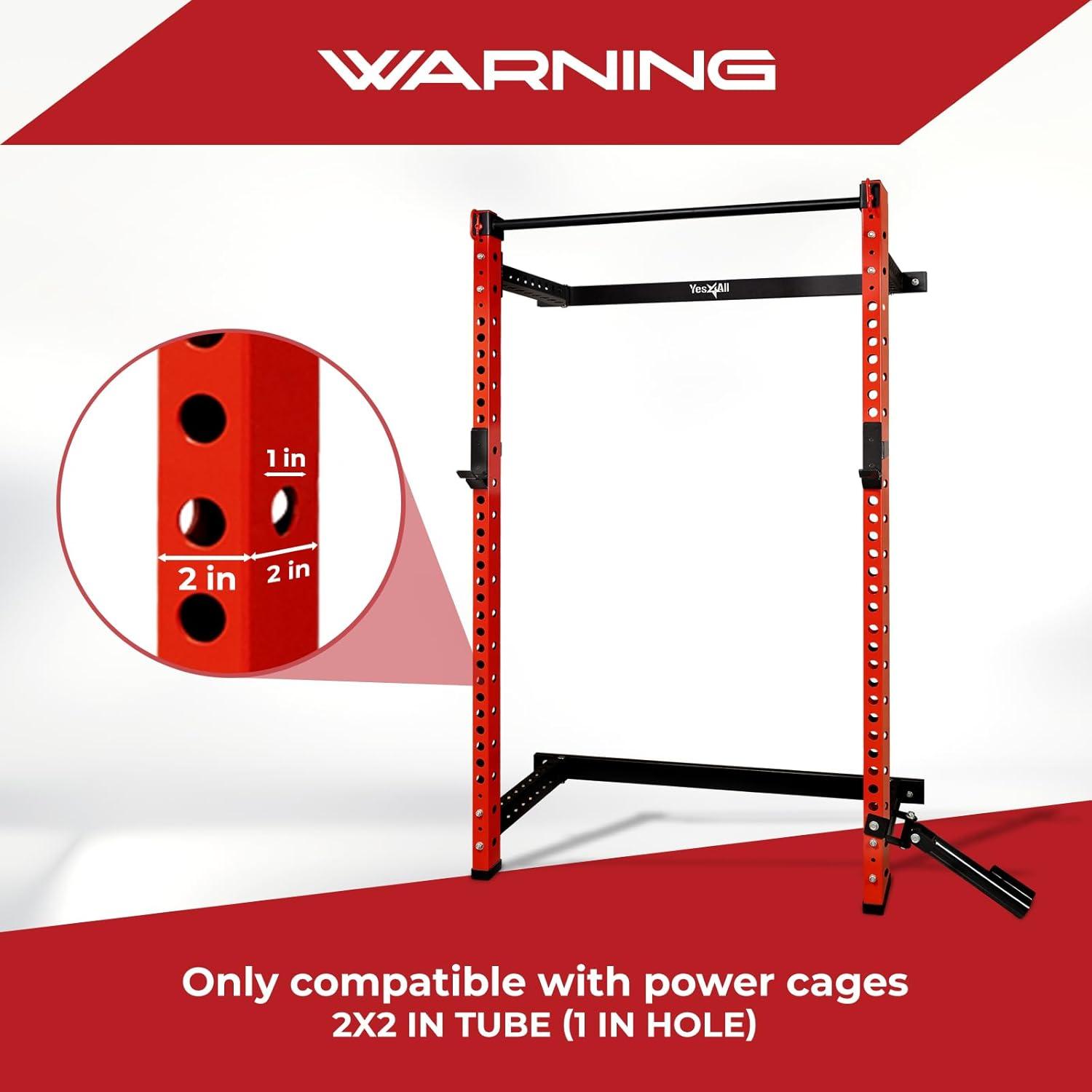 imageYes4All Power Rack JHooks ampamp Attachments Heavy Duty Barbell Holders Compatible with 2x2 ampamp 3x3 Power Racks for Home Gym