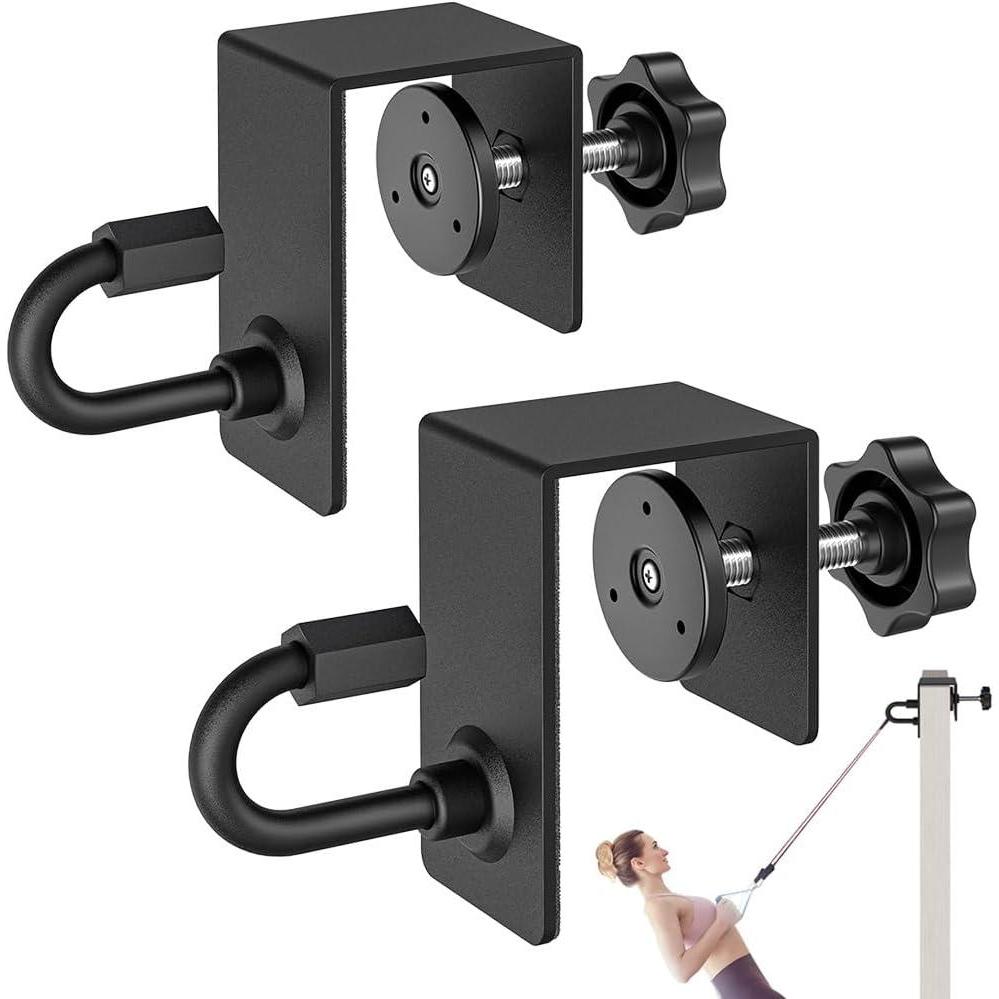 imageKipika Door Anchor for Resistance Bands Heavy Duty Door Anchor Attachment Workout Door Mount Anchors for Body Weight Straps Strength Training Physical Therapy Exercise Home Gym2 Pack
