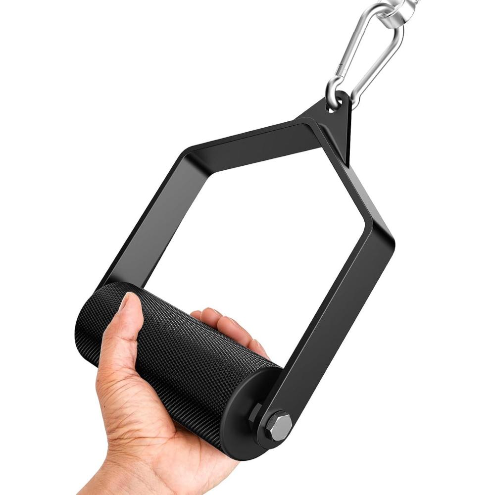 imagePull Down Attachments for Gym Grip 236 in Arm Wrestling Exercise D Handle Cable Attachment Single Arm Lifting Deadlift Handle Grip for Wrist Forearm and Grip Strength