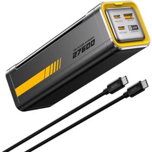 AOHI 240W Laptop Power Bank 27600mAh Portable Fast Charger (99.3wh), Airline-Compliant, 140W PD 3.1 Large Battery Pack The Future Starship for MacBook, iPad iPhone 16 Pro Max,Galaxy,Steam Deck, Grey