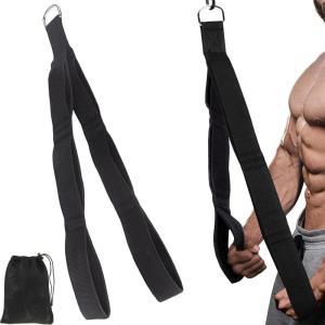 Tricep Rope, tricep Pull Down Attachment with Carry Bag, tricep Rope Cable Attachment for Pull Downs, Strength Training, arm Training, Facepulls and Perfect for Professional Gym(Black)