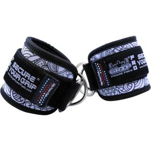 Ankle Straps for Cable Machines Double D-Ring Gym Adjustable Neoprene Premium Cuffs to Enhance Legs Abs & Glutes Kickbacks Workouts Leg Curls Extensions Booty Hip Abductors Exercise for Men & Women(Trace)