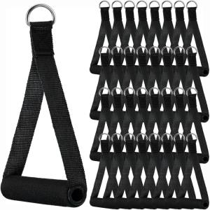 Sumind 16 Pcs Gym Exercise Handles Replacement Cable Machine Attachments for Home Gym Equipment Pulley System Resistance Bands, Strength Trainer, Heavy Duty Workout Handles(40)