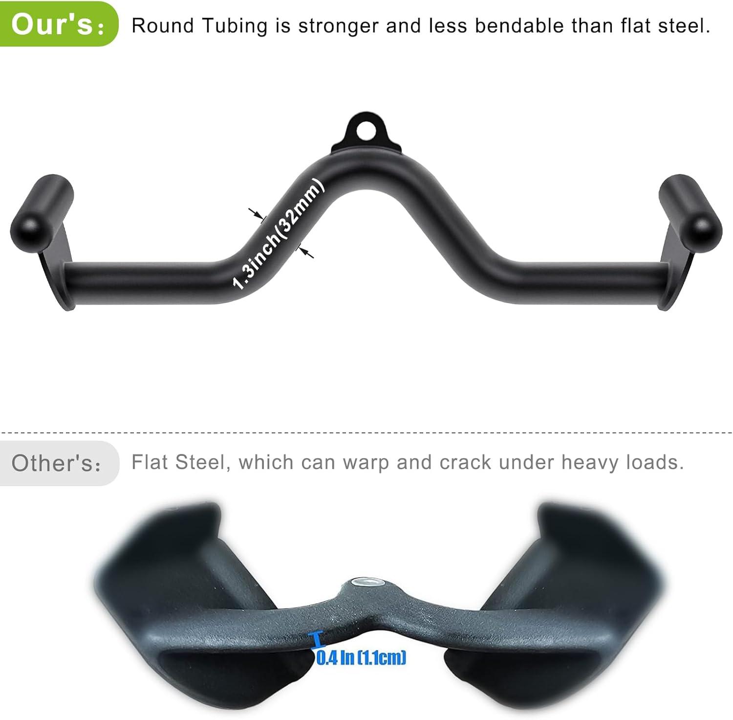 imageKipika LAT Pull Down Bars Cable Machine Attachment Rowing Tbar Vbar Set Back Strength Training Handle Grips for Cable Machine Rowing Machine 12 20 24 28 32 Five Sizes20