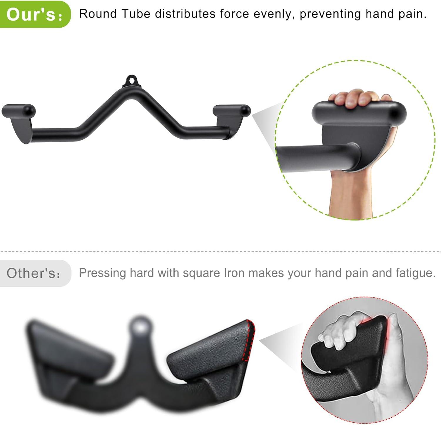 imageKipika LAT Pull Down Bars Cable Machine Attachment Rowing Tbar Vbar Set Back Strength Training Handle Grips for Cable Machine Rowing Machine 12 20 24 28 32 Five Sizes28