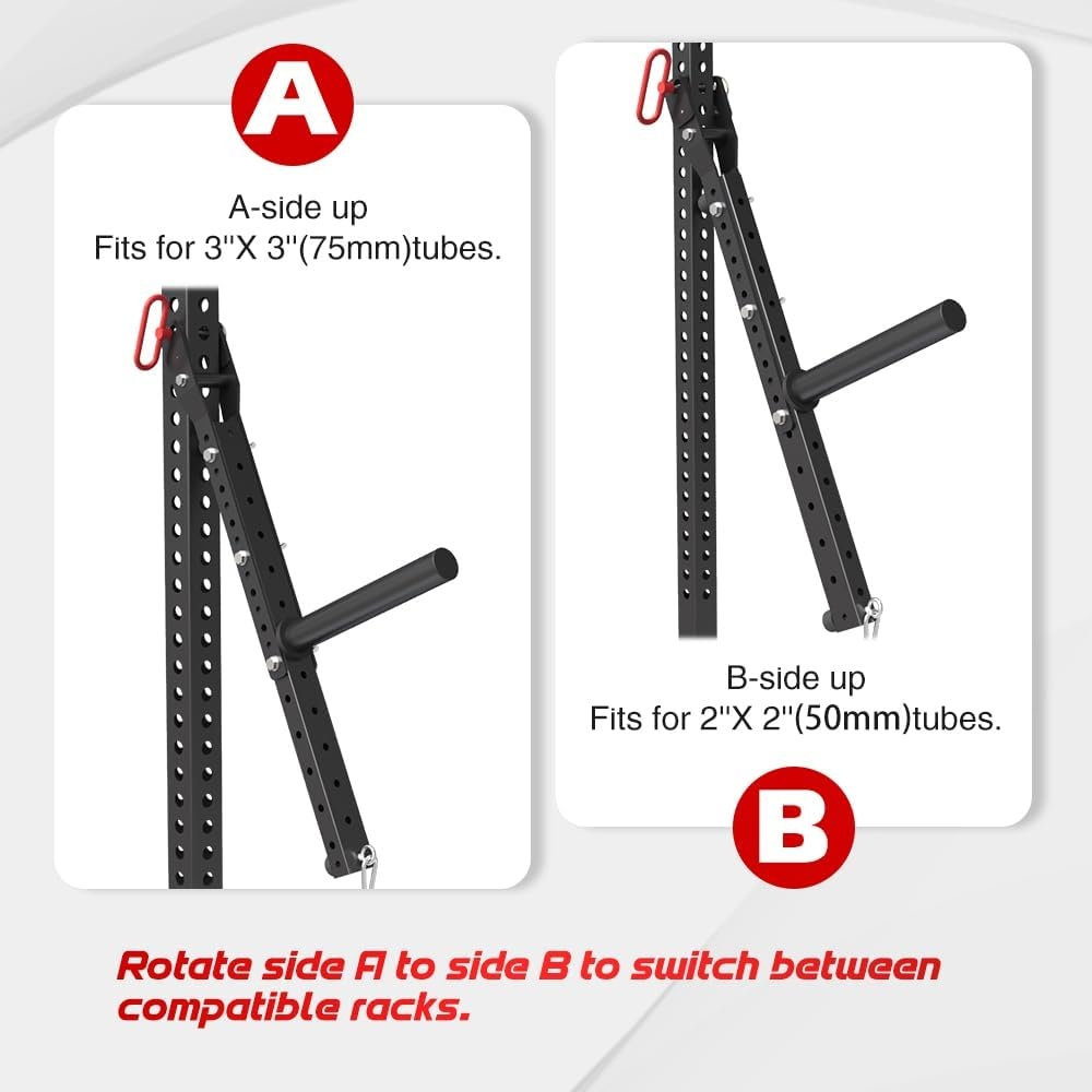 image:imageAdjustable Length Belt Squat Attachment for All Power Racks