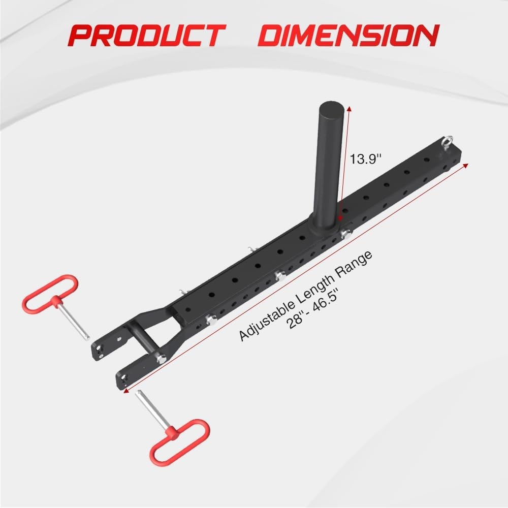 image:imageAdjustable Length Belt Squat Attachment for All Power Racks