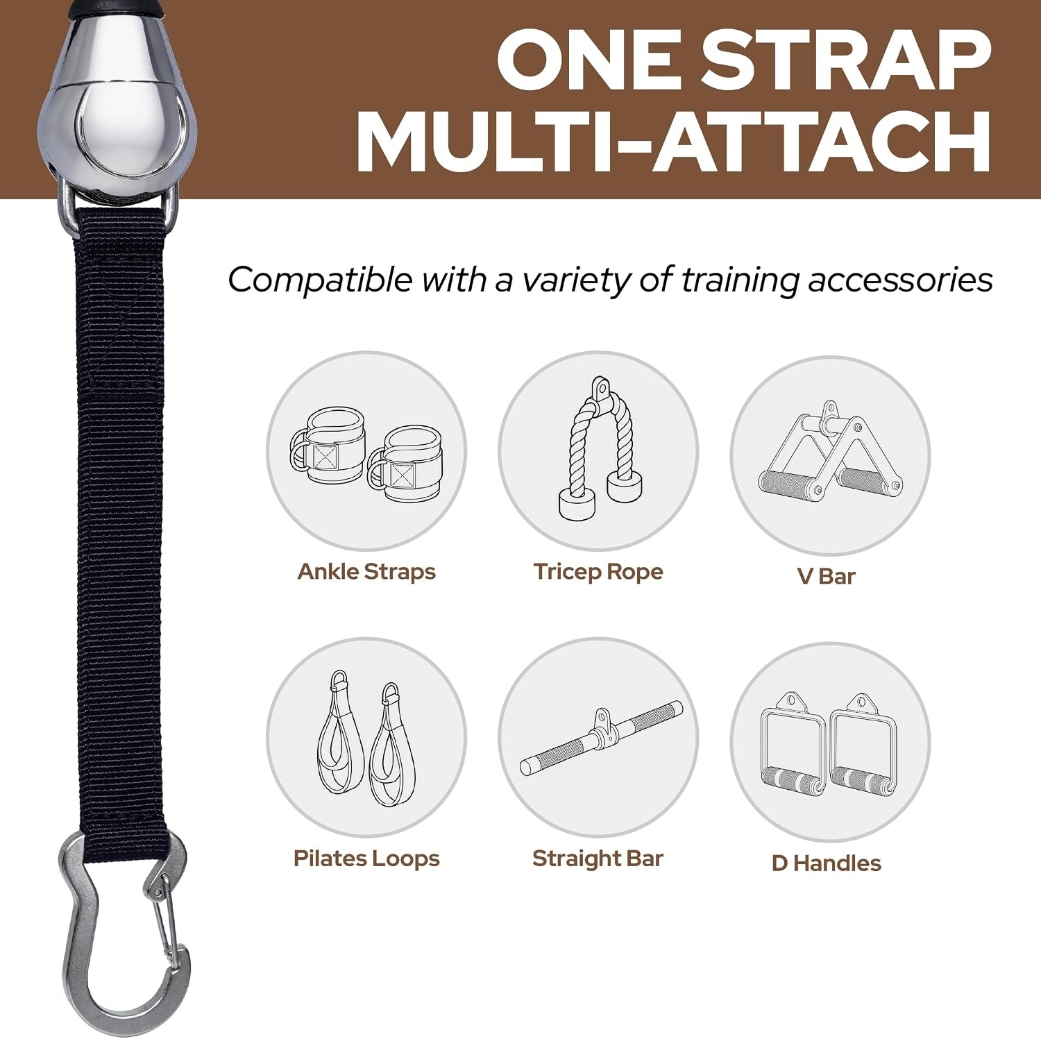 image:imageExtension Straps Compatible with Speediance GM2S Smart Home Gym
