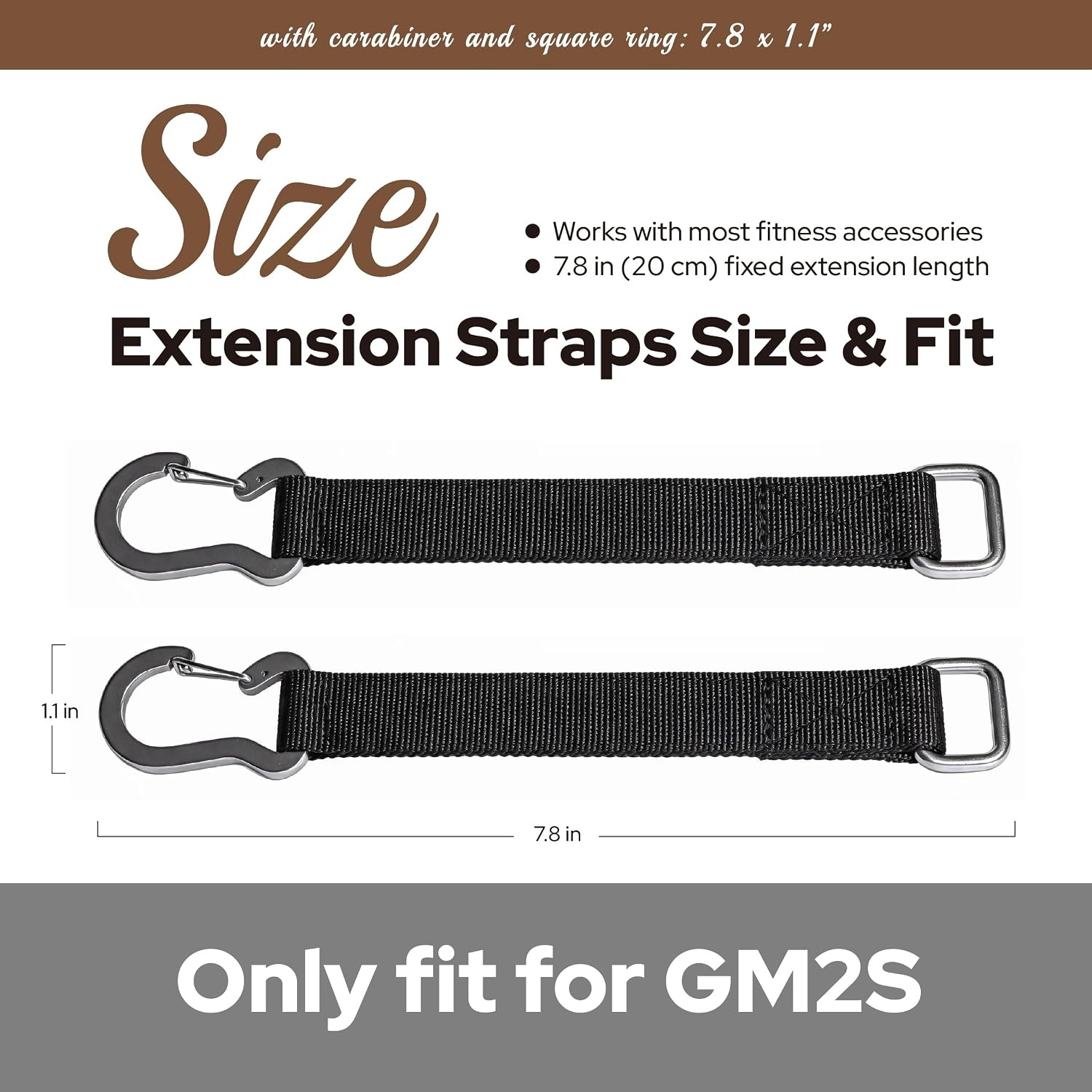 image:imageExtension Straps Compatible with Speediance GM2S Smart Home Gym