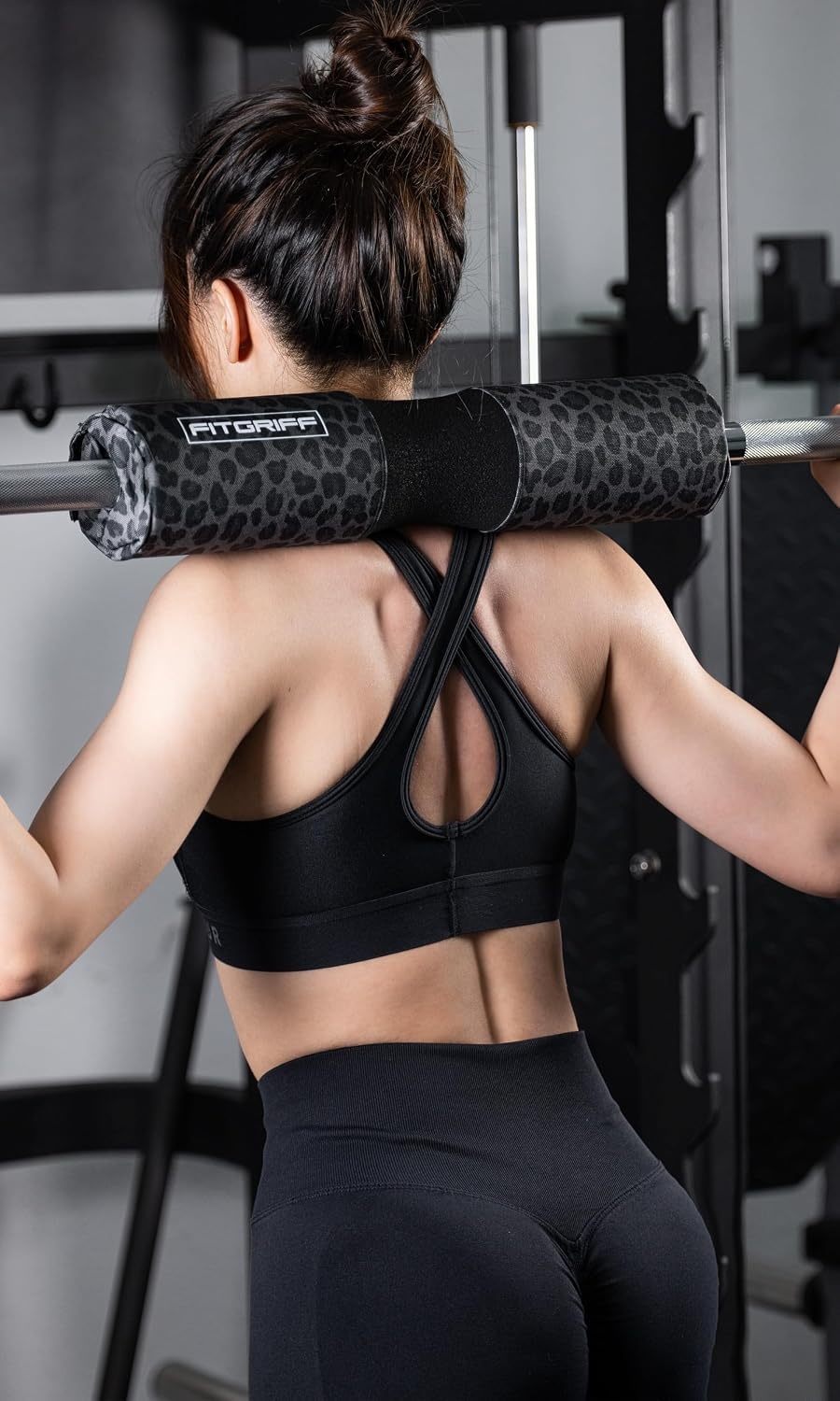 image:imageFitgriff Barbell Hip Thrust Pad for Squats Lunges amp Glute Bridges Weightlifting Cushion for Neck amp Shoulder Protection Fits Olympic amp Standard BarsLeopard
