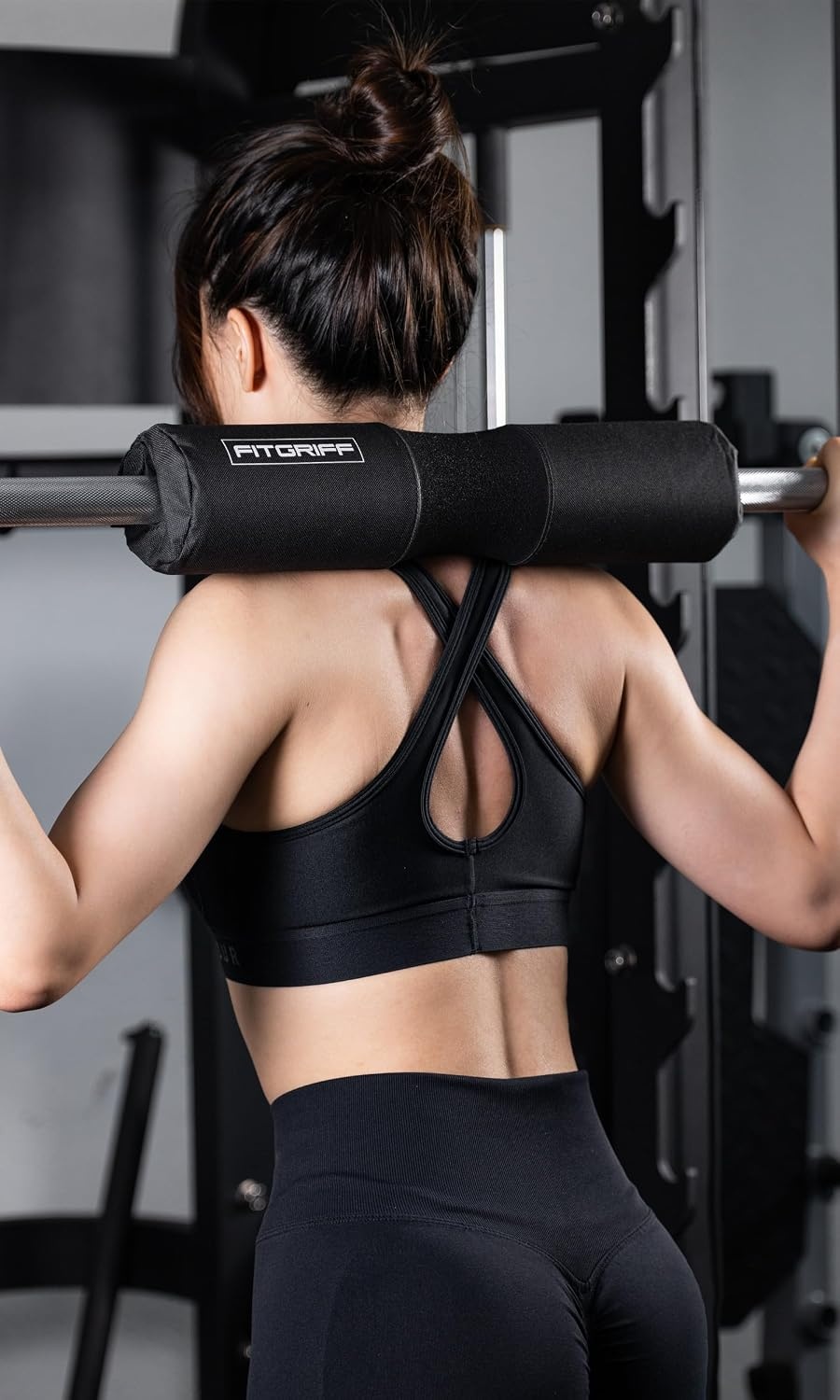 image:imageFitgriff Barbell Hip Thrust Pad for Squats Lunges amp Glute Bridges Weightlifting Cushion for Neck amp Shoulder Protection Fits Olympic amp Standard BarsBlack