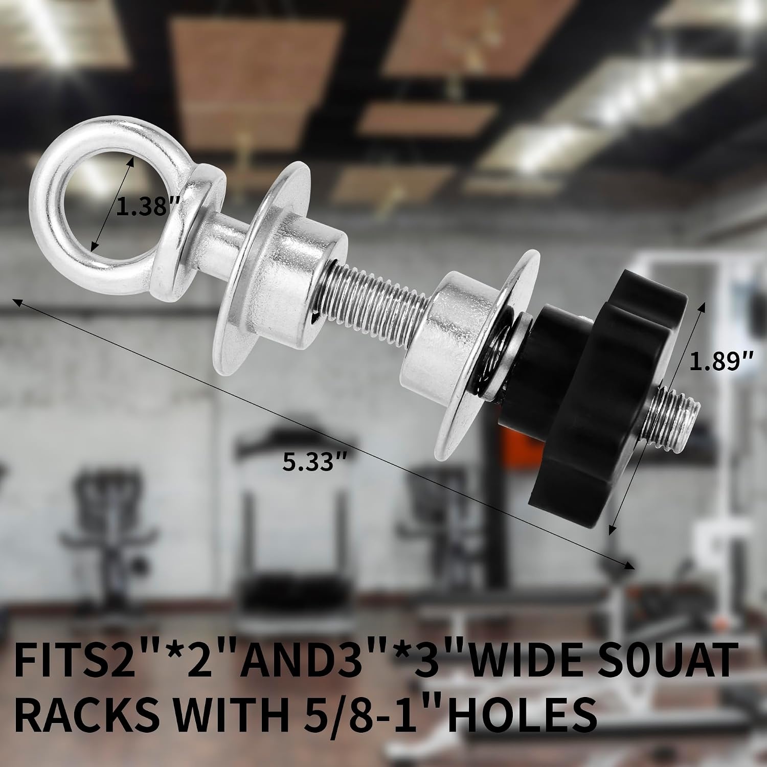 image:imageHeavyDuty Power Rack Attachments QuickInstall Home Gym Accessories for 2x2 2x3 amp 3x3 Power Racks Fits 12 amp 1 HolesSilver 2Pack