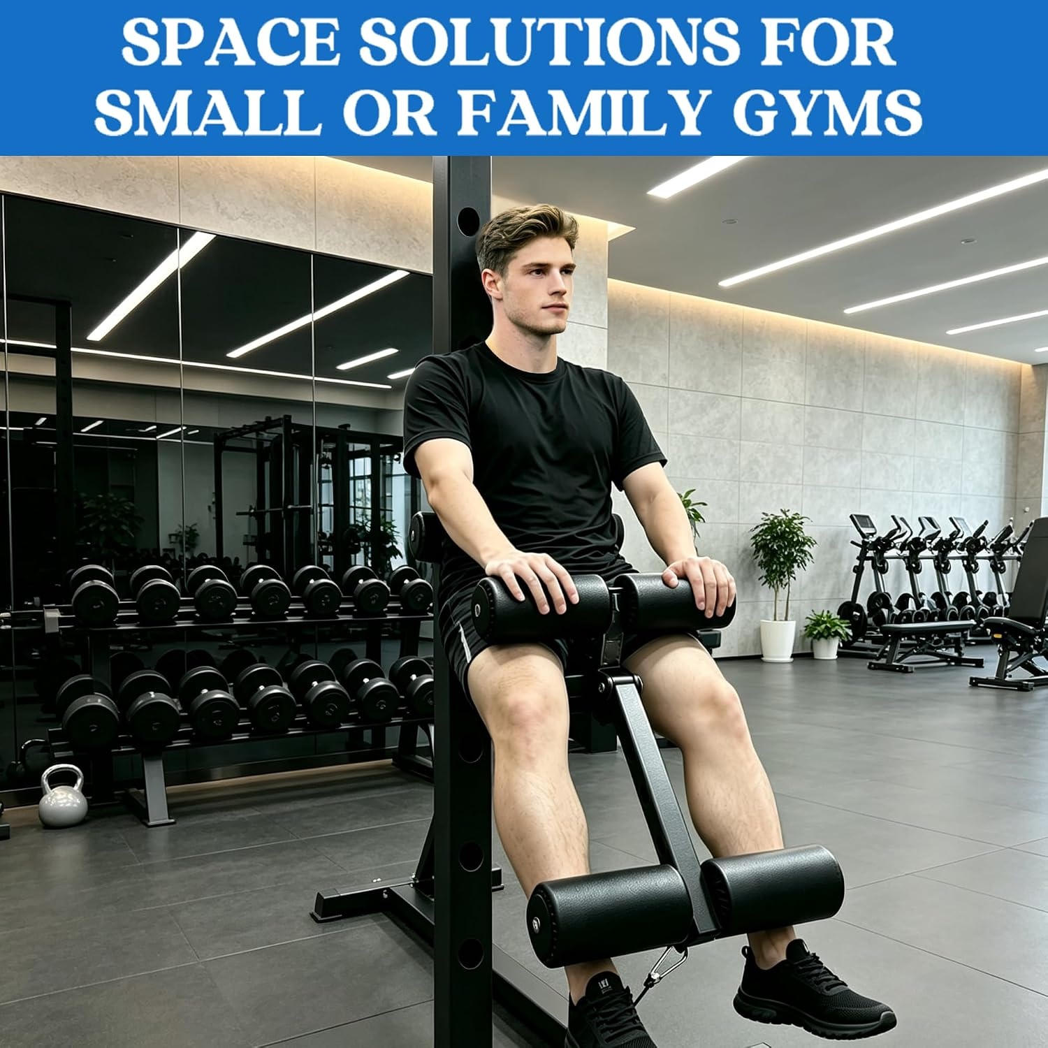 image:imageLeg Extension Curl Attachment for Power Rack 2x2 2x3 3x3 Home Gym