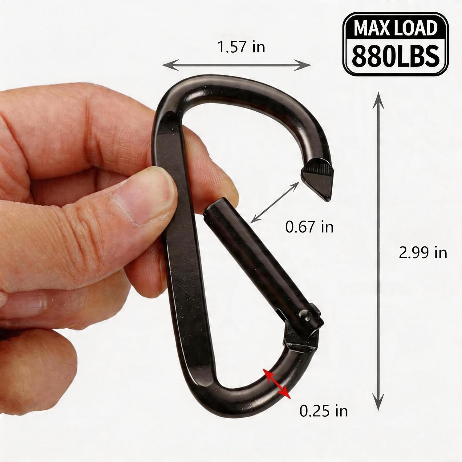image:imageResistance Exercise Band amp Battle Rope Anchor Strap Accessory wCarabiner