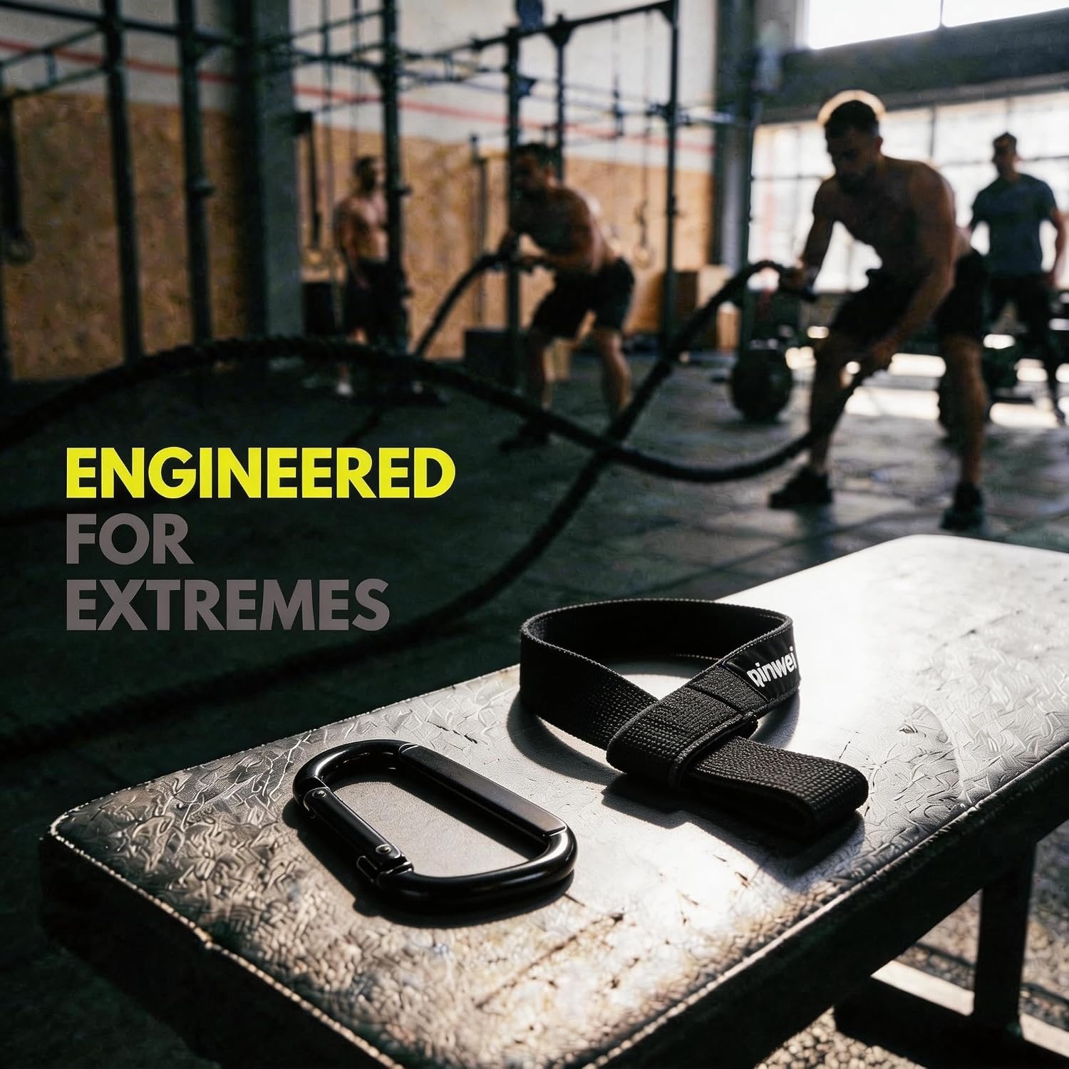 image:imageResistance Exercise Band amp Battle Rope Anchor Strap Accessory wCarabiner