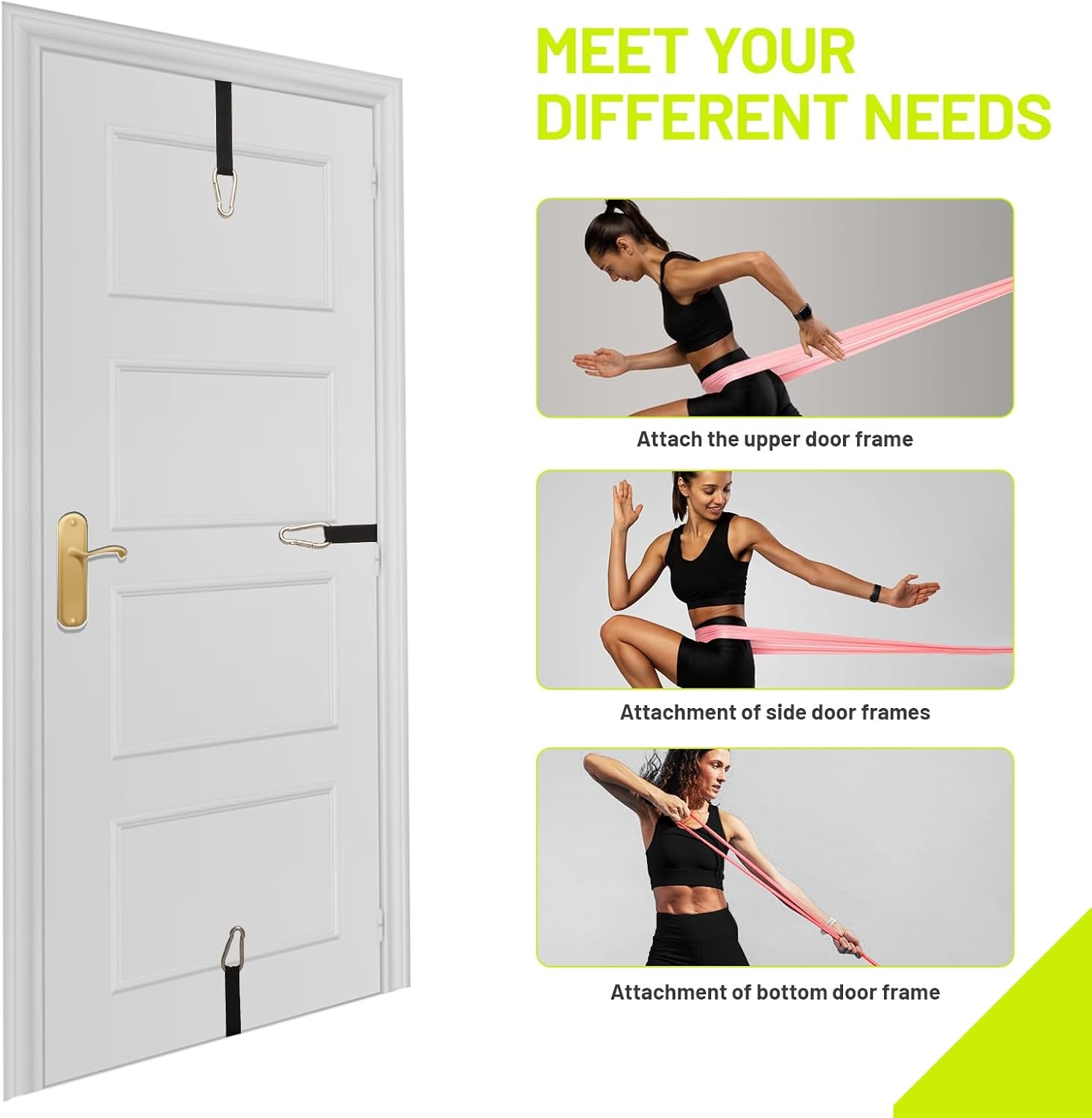 image:imageSlim Panda Door Anchor Strap for Resistance BandsDoor Anchor 2 Pcs