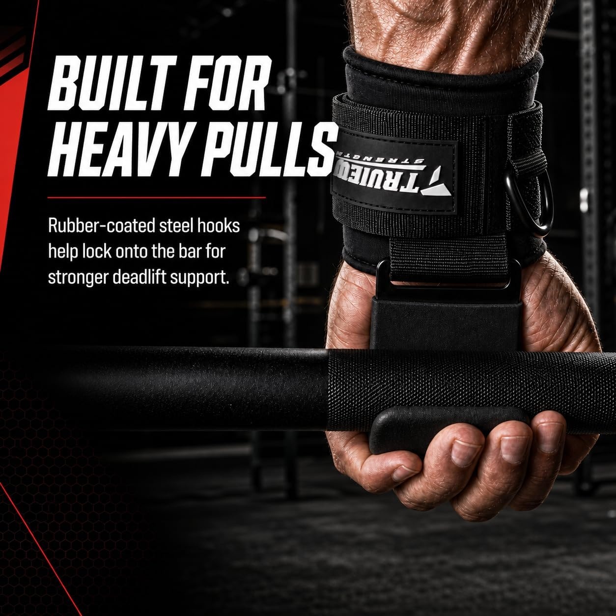 image:imageWeight Lifting Hooks with DRing Gym Hooks for Cable amp DeadliftsBlack
