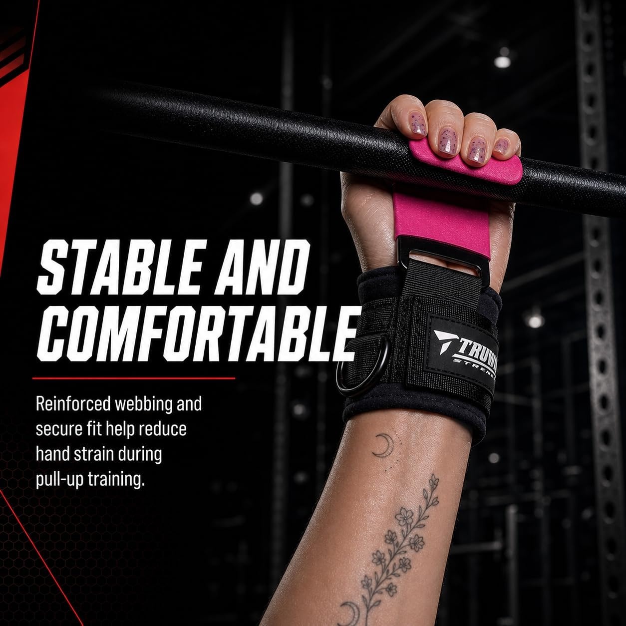 image:imageWeight Lifting Hooks with DRing Gym Hooks for Cable amp DeadliftsPink