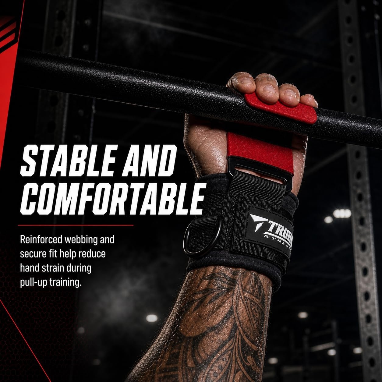 image:imageWeight Lifting Hooks with DRing Gym Hooks for Cable amp DeadliftsRed