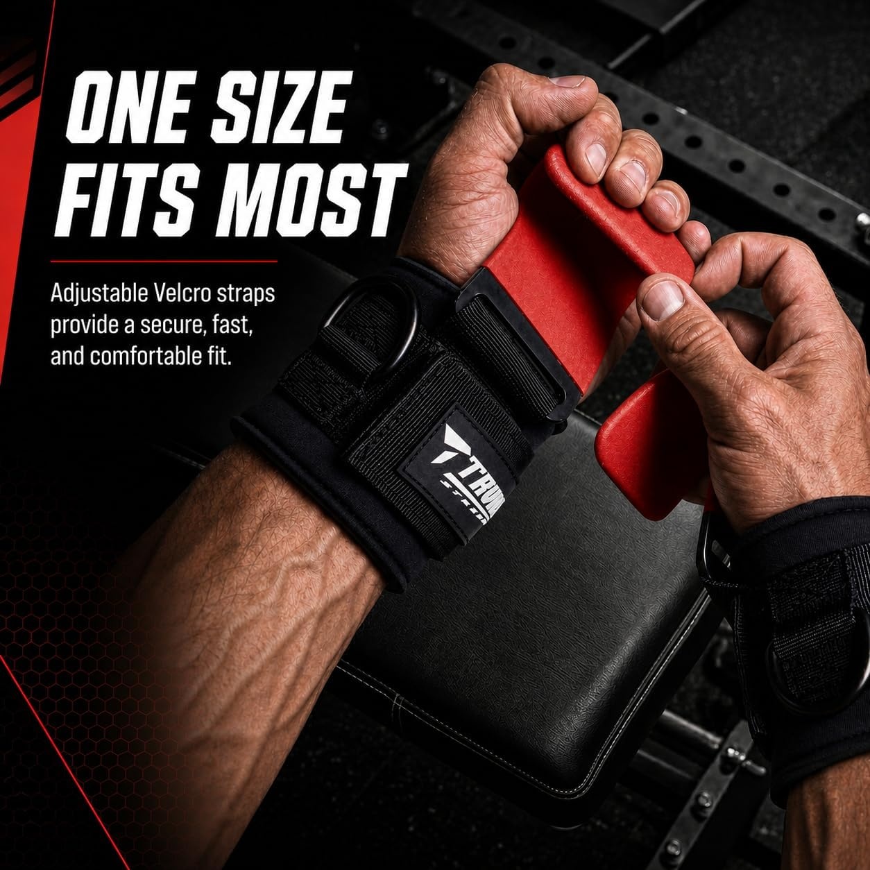 image:imageWeight Lifting Hooks with DRing Gym Hooks for Cable amp DeadliftsRed