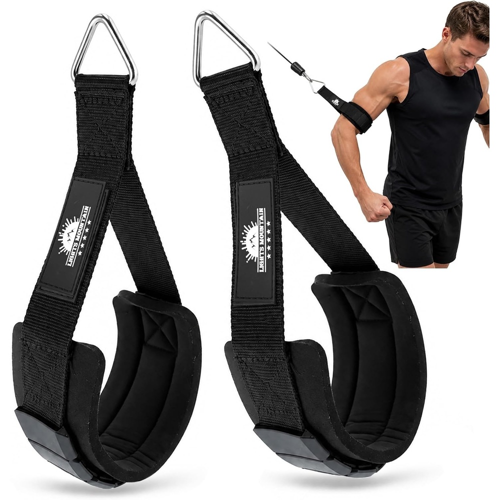 image:imageArm Cuffs for Cable Machine Bicep Curl and Tricep Pushdown Attachments