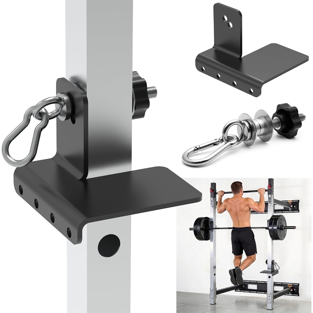 image:imageHeavyDuty Power Rack Attachments QuickInstall Home Gym Accessories for 2x2 2x3 amp 3x3 Power Racks Fits 12 amp 1 HolesStep Plates for Power Cages