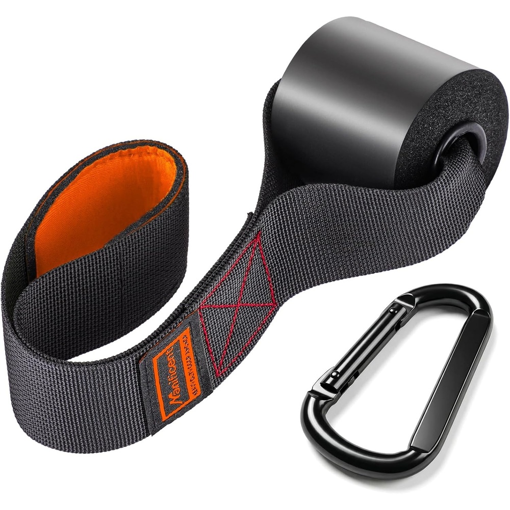 image:imageManificent Door Anchor for Resistance Bands Heavy Duty Padded Door Anchor System Door Hook MustHave Workout Exercise Bands Attachment Compatible for Loop Bands Resistance TubeDoor Anchor Orange 1Pack