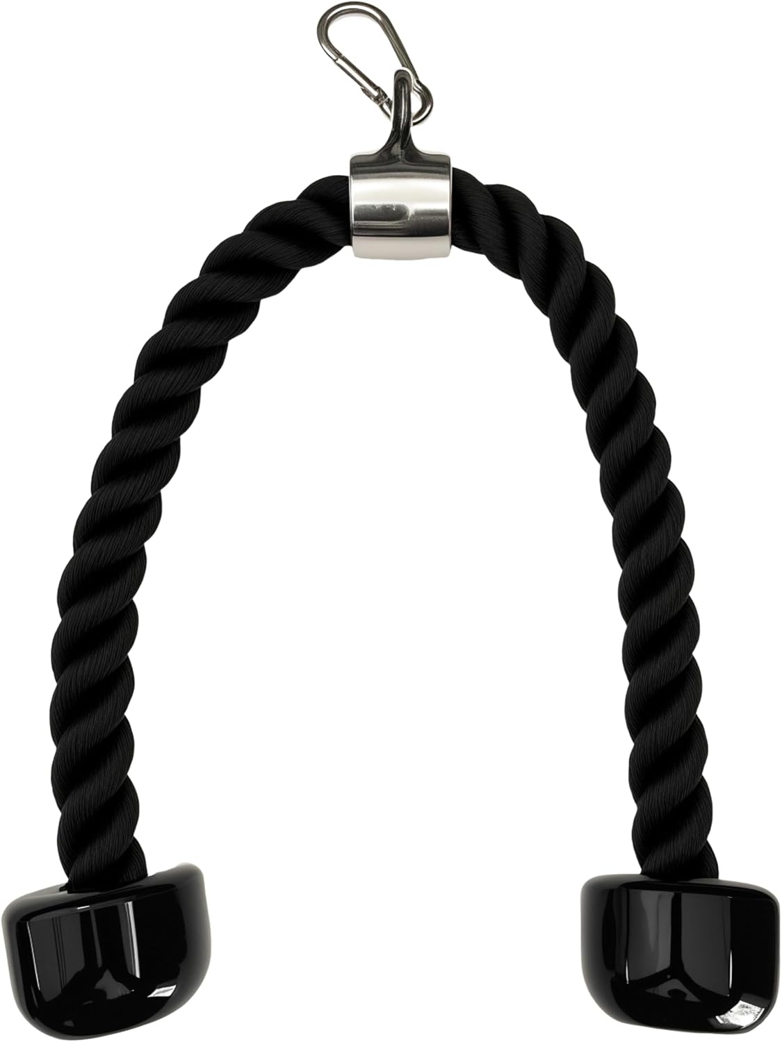 image:imageqibylift 27 Inch Face Pulls Tricep RopeGym Rope for Cable AttachmentsBlack