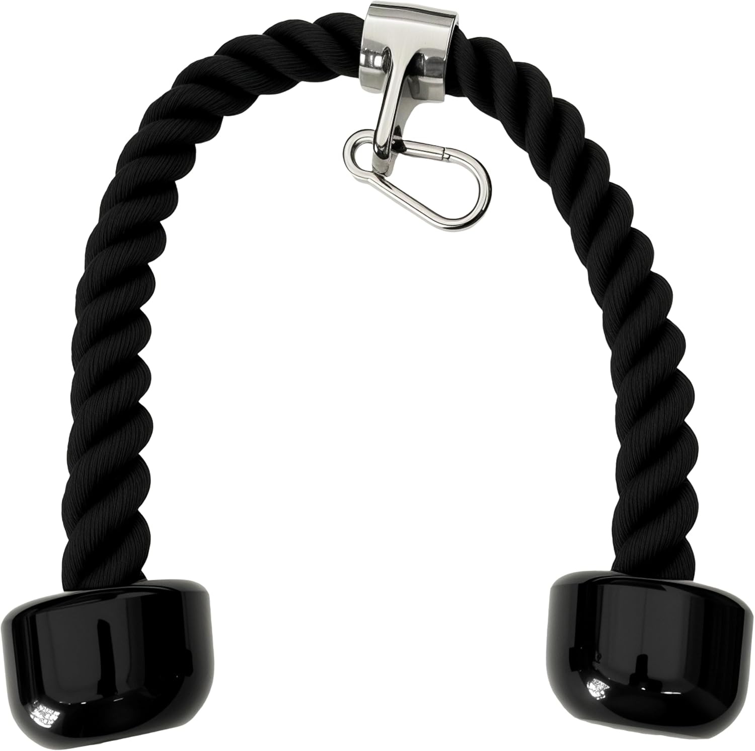 image:imageqibylift 27 Inch Face Pulls Tricep RopeGym Rope for Cable AttachmentsBlack