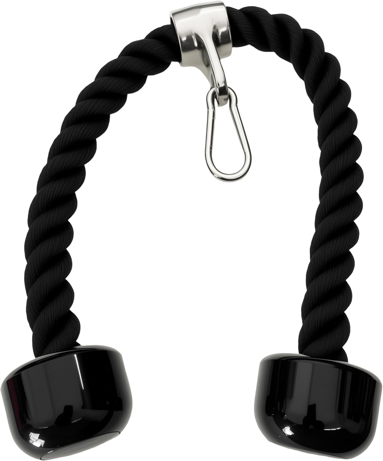 image:imageqibylift 27 Inch Face Pulls Tricep RopeGym Rope for Cable AttachmentsBlack