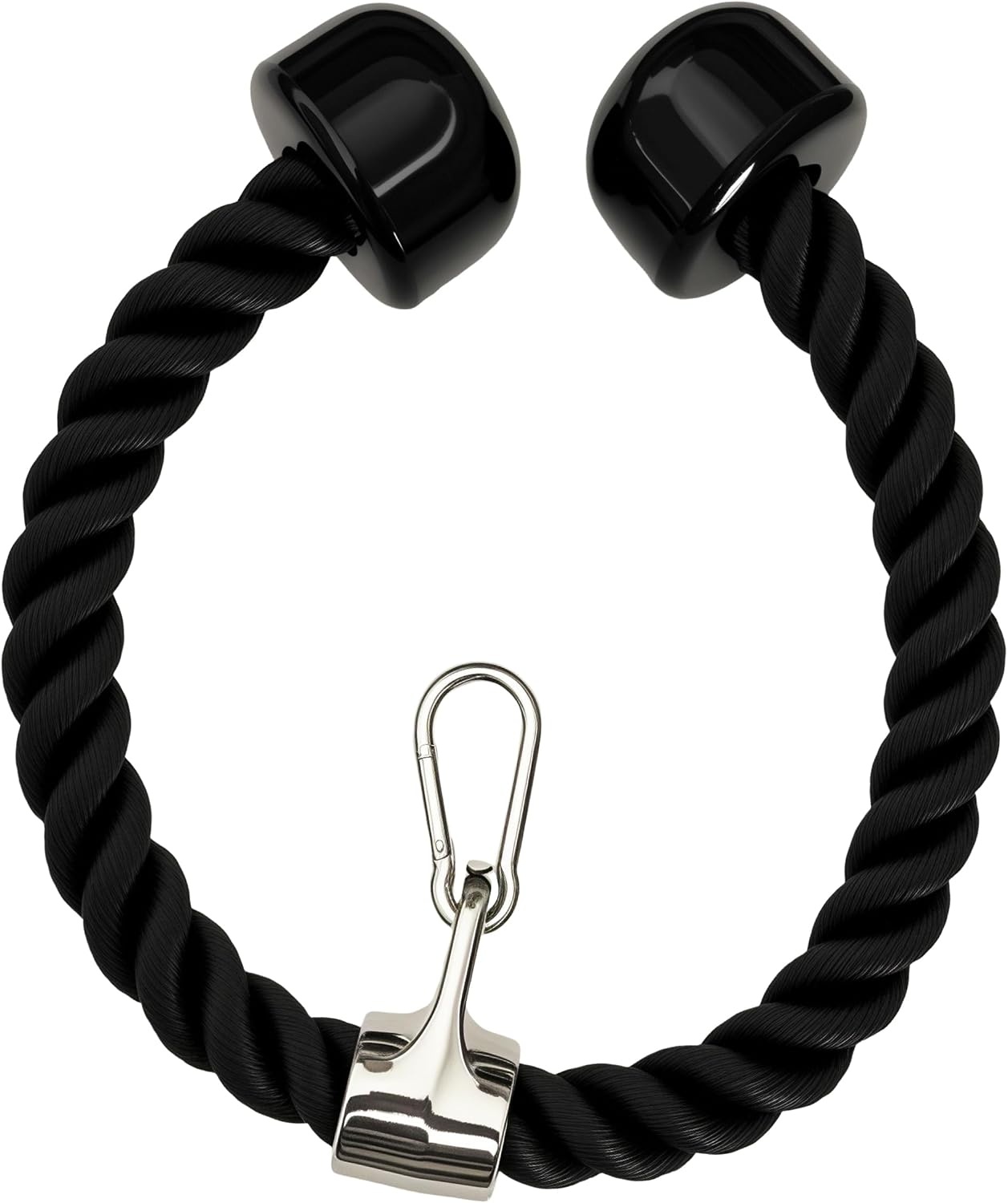 image:imageqibylift 27 Inch Face Pulls Tricep RopeGym Rope for Cable AttachmentsBlack