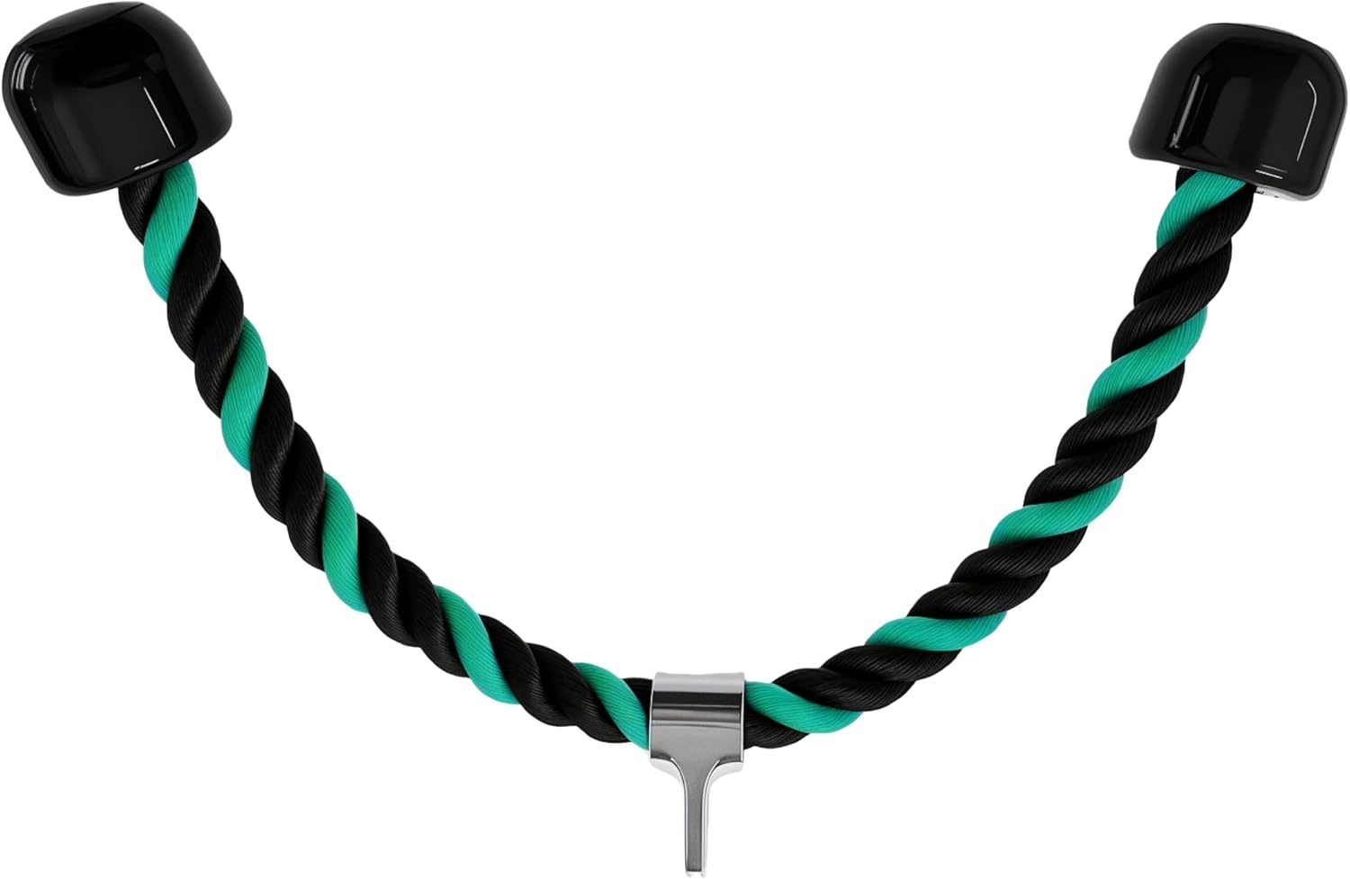 image:imageqibylift 27 Inch Face Pulls Tricep RopeGym Rope for Cable AttachmentsGreenBlack