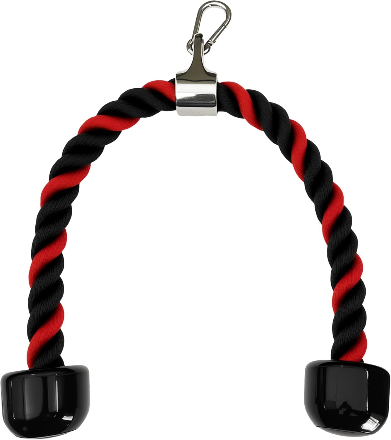 image:imageqibylift 27 Inch Face Pulls Tricep RopeGym Rope for Cable AttachmentsRedBlack