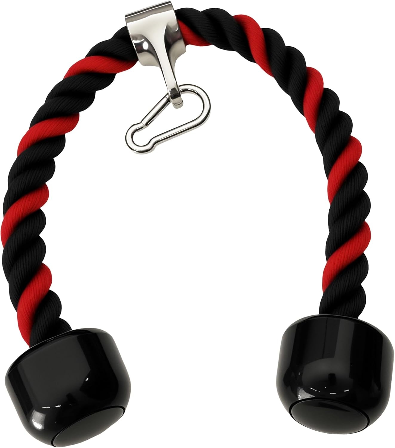 image:imageqibylift 27 Inch Face Pulls Tricep RopeGym Rope for Cable AttachmentsRedBlack