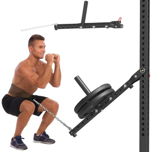 Adjustable Length Belt Squat Attachment for All Power Racks