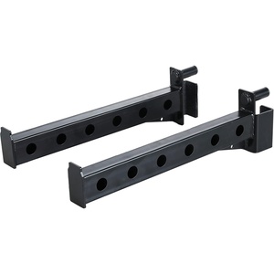 Fitvids Upgraded Adjustable Jammer Arms, Lever Arms, Monolift Attachments Rated 600 LB Per Arm, Fits Racks at All Post Sizes and Hole Sizes, Pair(G. Spotter Arms  Pair)