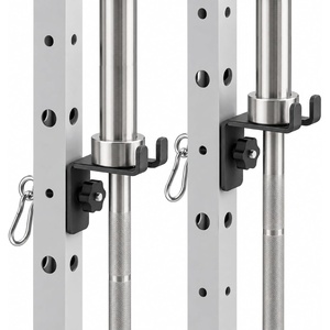 Heavy-Duty Power Rack Attachments, Quick-Install Home Gym Accessories for 2×2, 2×3 & 3×3 Power Racks, Fits 1/2″ & 1″ Holes(2Pcs Rack-Mounted Olympic Barbell Holder)