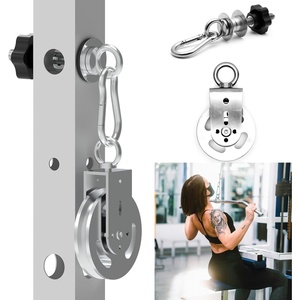 Heavy-Duty Power Rack Attachments, Quick-Install Home Gym Accessories for 2×2, 2×3 & 3×3 Power Racks, Fits 1/2″ & 1″ Holes(Power Rack Attachments with Pulley Wheel)