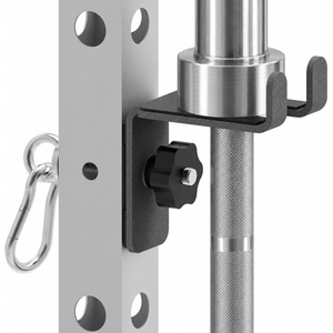 Heavy-Duty Power Rack Attachments, Quick-Install Home Gym Accessories for 2×2, 2×3 & 3×3 Power Racks, Fits 1/2″ & 1″ Holes(Rack-Mounted Olympic Barbell Holder)