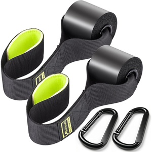 Manificent Door Anchor for Resistance Bands, Heavy Duty Padded Door Anchor System Door Hook, Must-Have Workout Exercise Bands Attachment Compatible for Loop Bands, Resistance Tube(Door Anchor Green 2Pack)