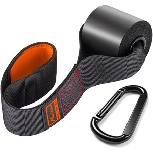 Manificent Door Anchor for Resistance Bands, Heavy Duty Padded Door Anchor System Door Hook, Must-Have Workout Exercise Bands Attachment Compatible for Loop Bands, Resistance Tube(Door Anchor Orange 1Pack)