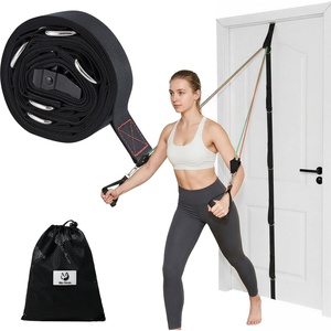 Slim Panda Door Anchor Strap for Resistance Bands(2 Pcs Set (Door Anchor Strap+Mesh Bag))
