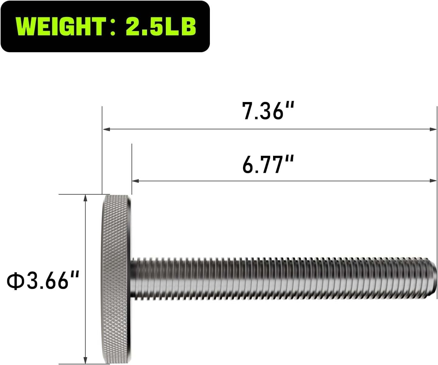 image:imageEisenlink Longer Screws 2 Pieces for Square Single Dumbbell Up to 160lbs