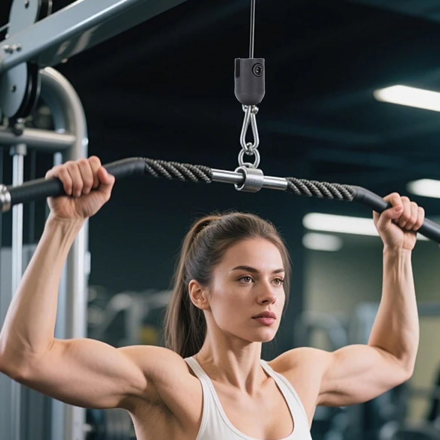 image:imageFitness Cable Ball Stopper End Plastic Gym Pulley Machine Cable Stopper Replacement for Workout Strength Training