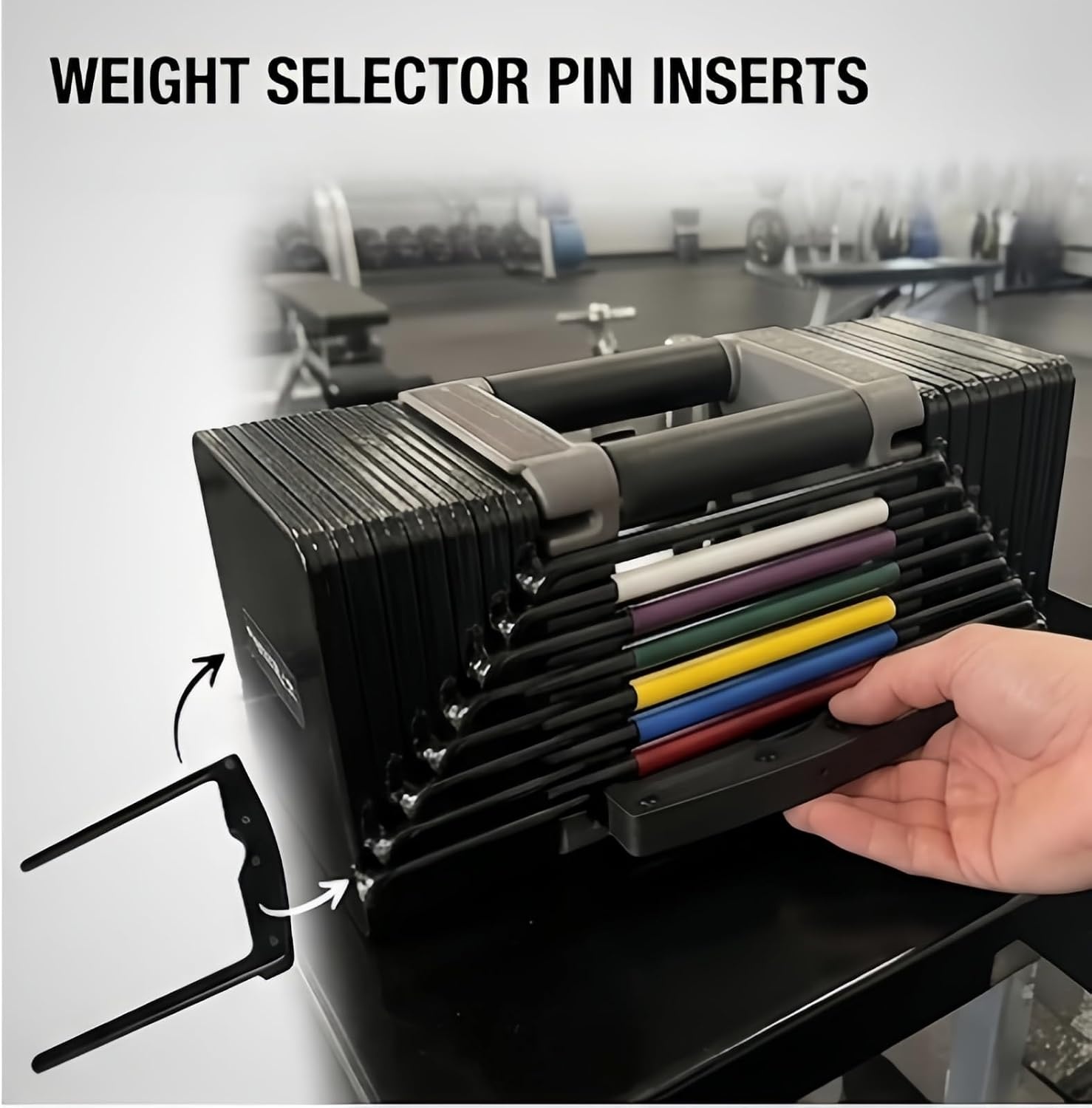 image:imageWeight Selector Pin Insert Compatible with PowerBlock Elite Replacement Dumbbell Adjustment Pin Component for Secure Weight Stacking